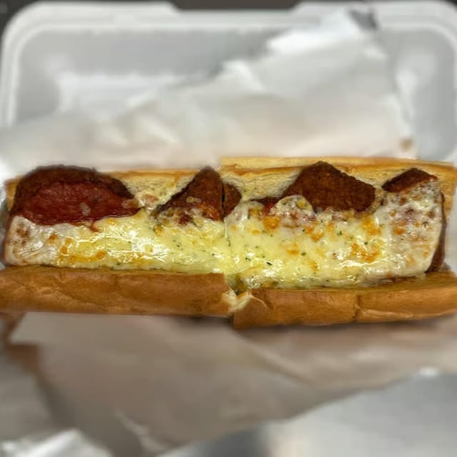 Veal Cutlet Parmesan Sub.