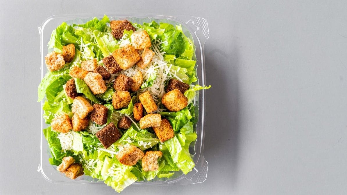 Grilled Chicken Caesar Salad.