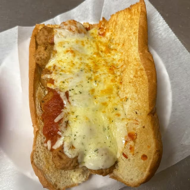 Meatball Parmesan Sub.
