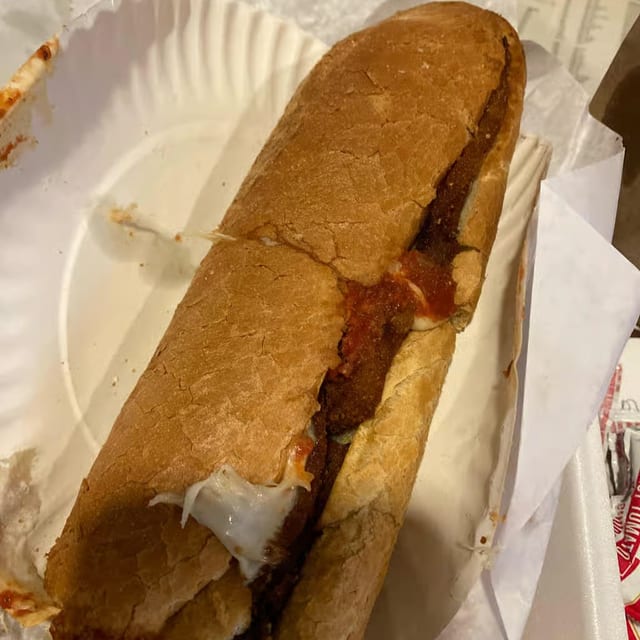 Egg Plant Parmesan Sub.