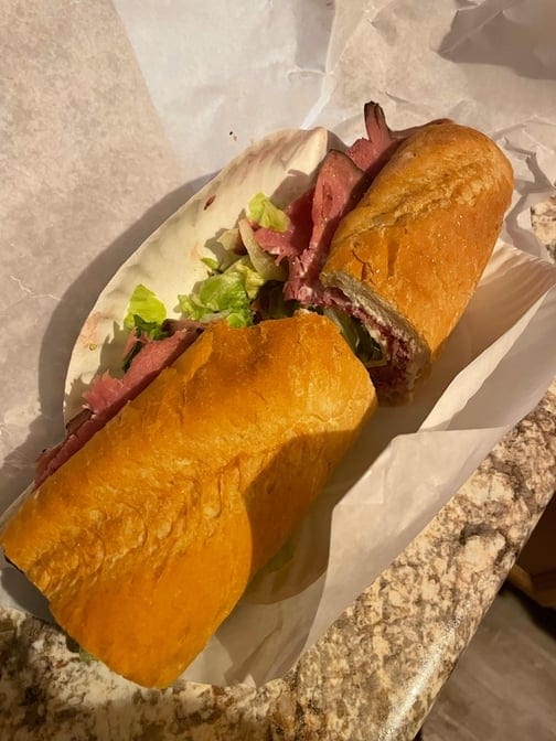 Roast Beef Sub.
